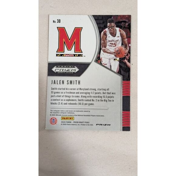 2020-21 Panini Prizm Draft Picks Choice JALEN SMITH Tiger Stripe RC Rookie - Picture 2 of 2